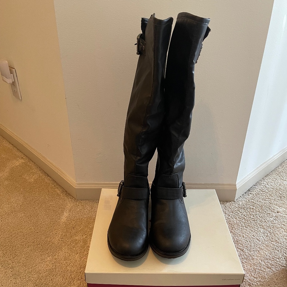 Women Knee-high Rider/Biker Boot sz 10